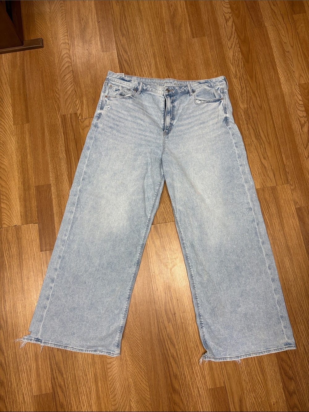 American Eagle Outfitters Light Blue Wide Leg Jeans
